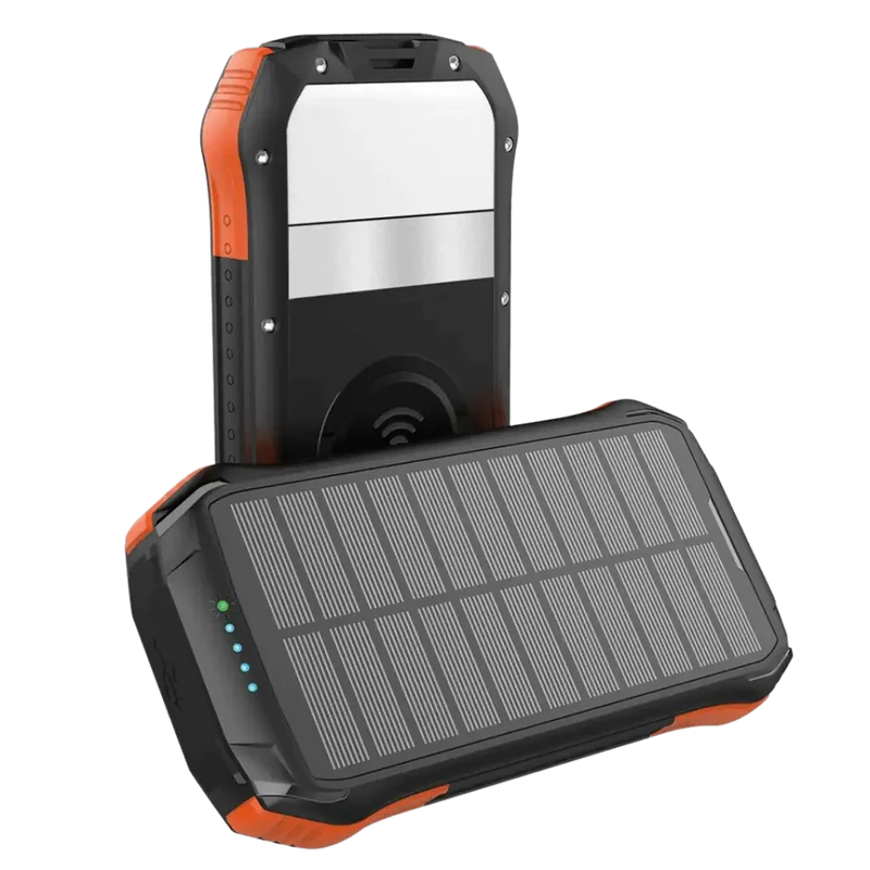 Wirelsess solar powerbank phone accessories torch