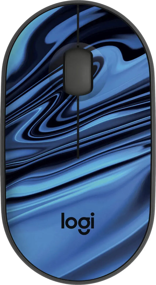 Logitech - M340 Limited Edition Wireless Optical Ambidextrous Mouse with Silent Clicks - Wireless - Speckles