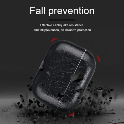 For Airpods Pro 2 4 Case Leather Business Earphone Case Headset Shell Headphone Cover For Apple AirPod 3 Pro 2nd Gen USB C Funda