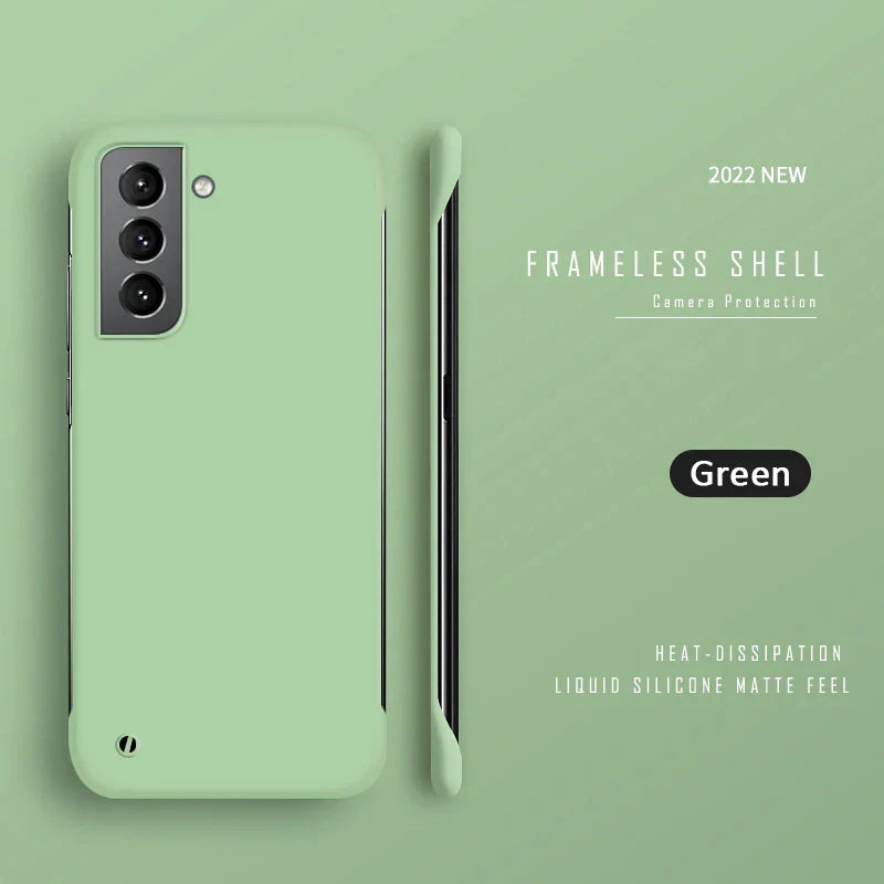 Thin Slim Hard PC Frameless Case For Samsung Galaxy S23 S20 S21 FE S22 Ultra S10 Plus NOTE 20 Ultra 9 10 Plus Matte Cover Funda