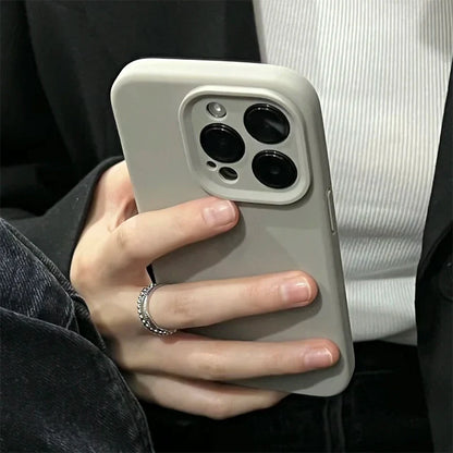 Original Liquid Silicone Phone Case For iPhone 16 15 13 12 14 Pro Max Apple Cases For iPhone 13 12 14 15 16 Plus Full Logo Cover