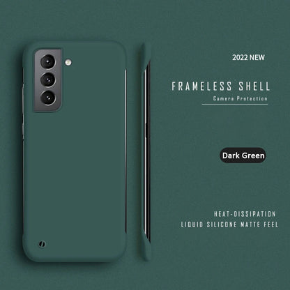 Thin Slim Hard PC Frameless Case For Samsung Galaxy S23 S20 S21 FE S22 Ultra S10 Plus NOTE 20 Ultra 9 10 Plus Matte Cover Funda