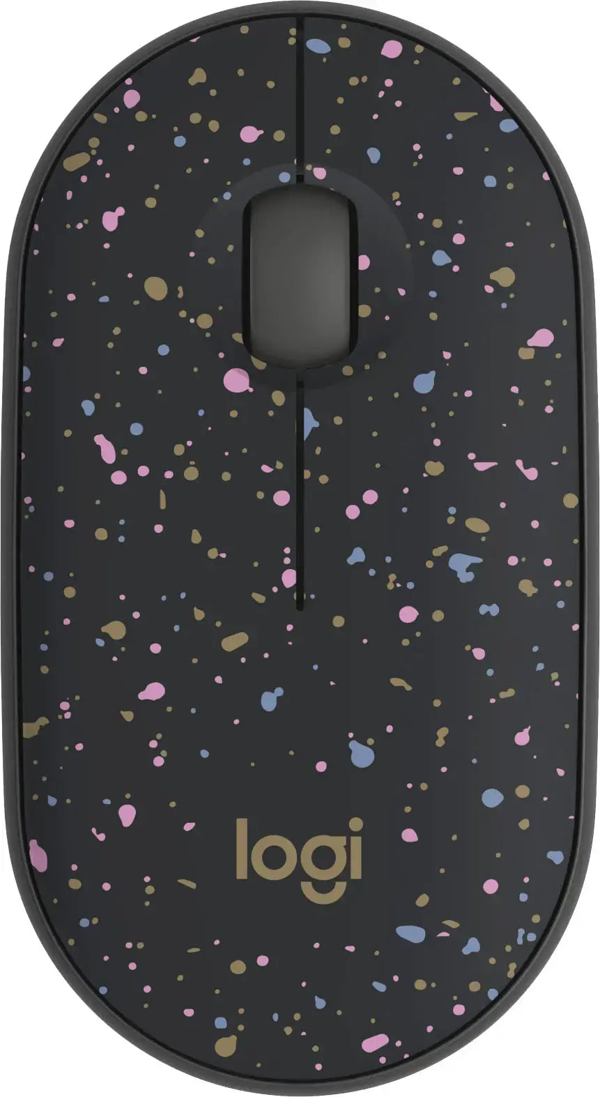 Logitech - M340 Limited Edition Wireless Optical Ambidextrous Mouse with Silent Clicks - Wireless - Speckles