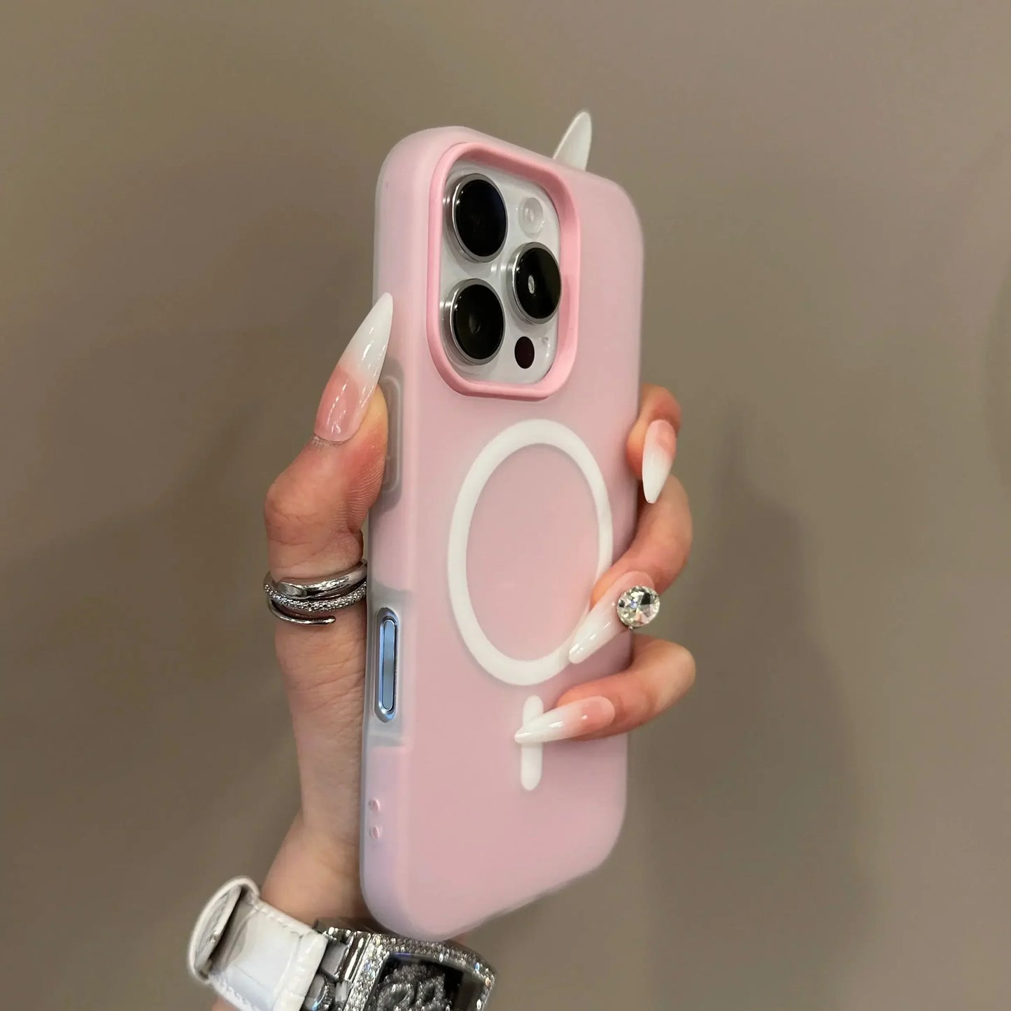 Luxury Candy Color 2 IN 1 Magsafe Case for iPhone 17 16 15 14 Plus 13 12 Pro Max 11 Magnetic Wireless Charge Matte Soft Cover