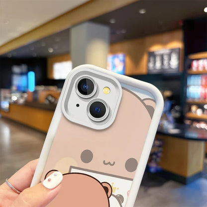 Hot BuBu DuDu Couple Cartoon Phone Case For iPhone 16 Pro Max Case 15 14 13 12 11 Pro XR X XS Max 8 7 Soft Liquid Silicone Cover