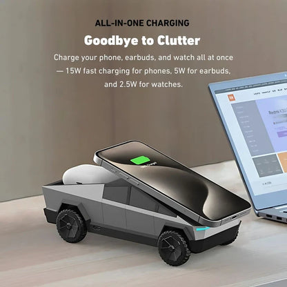 CyberDock+ Magnetic Wireless Charger Car 3-in-1