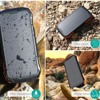 Wirelsess solar powerbank phone accessories torch